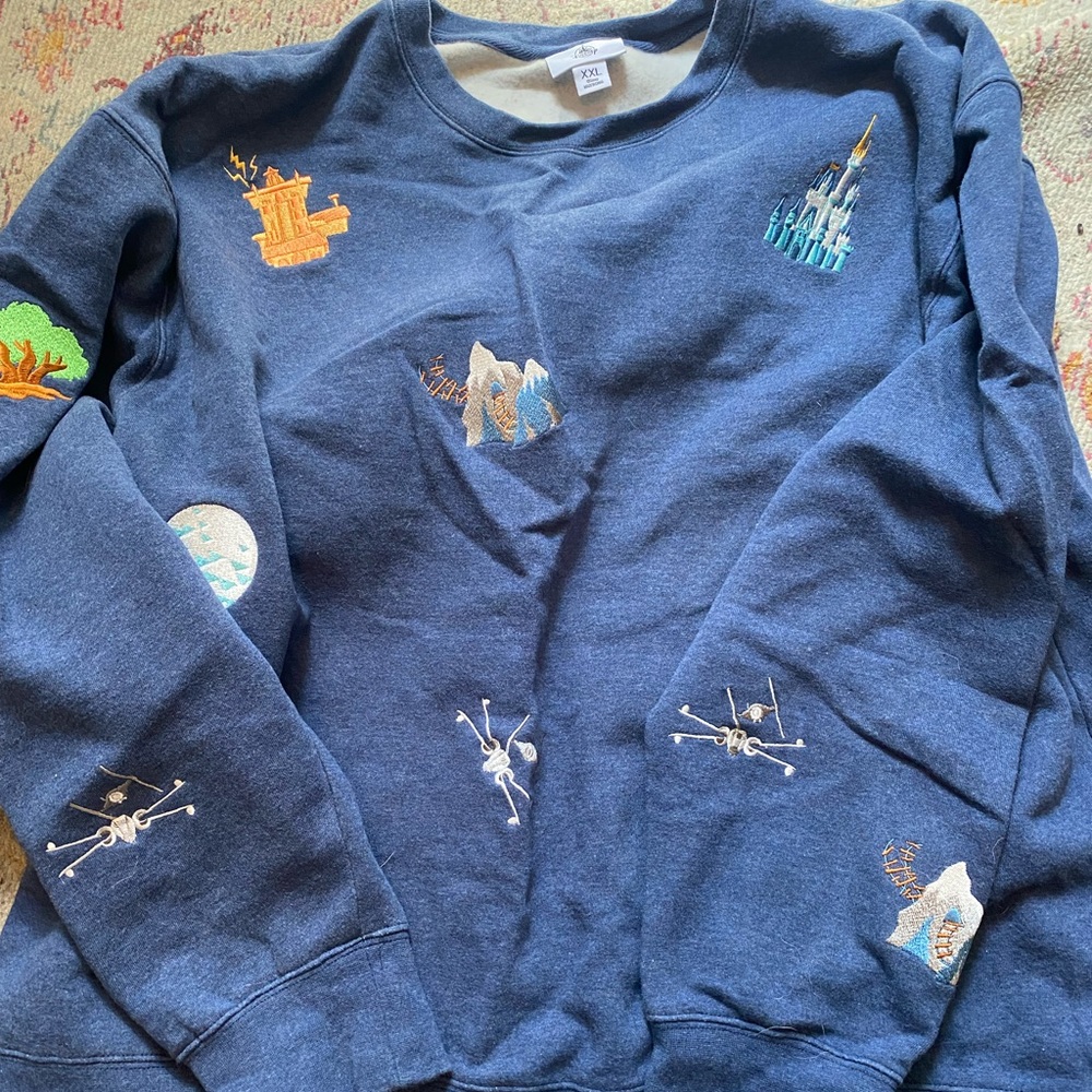 Walt Disney world attractions sweatshirt